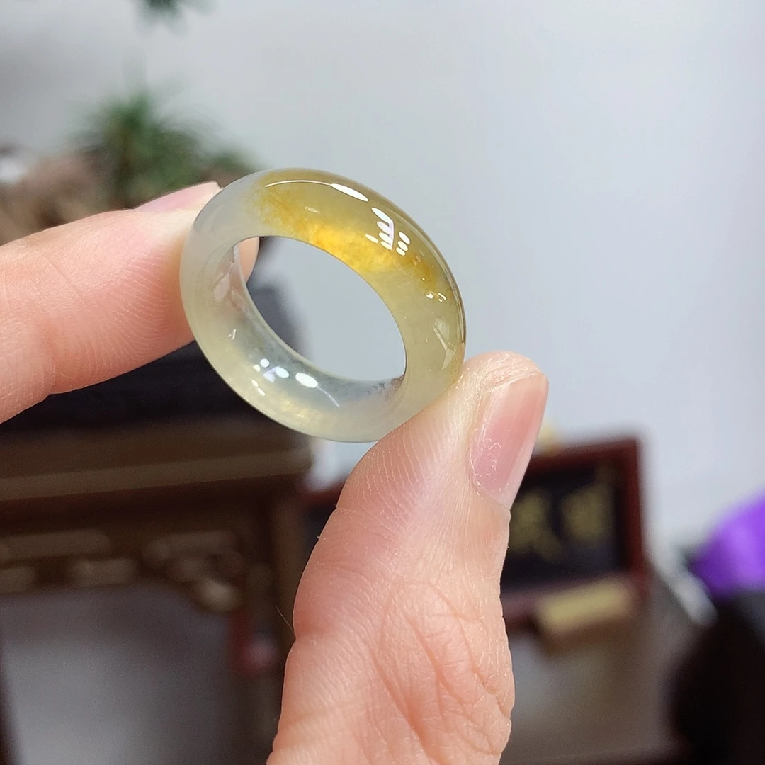 未镶嵌戒指翡翠13-14号