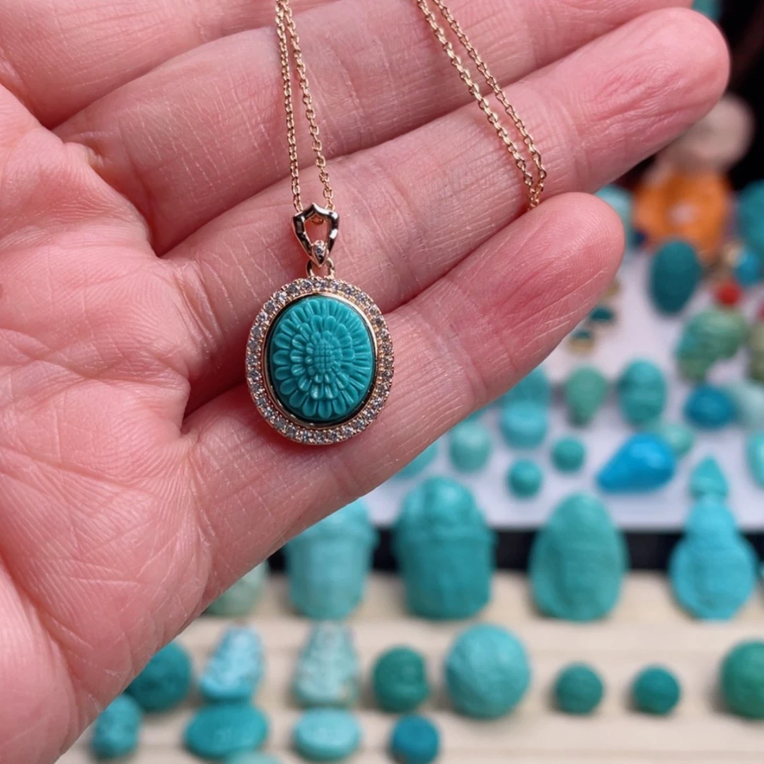 【闪购商品】绿松石吊坠(不含链)未镶嵌