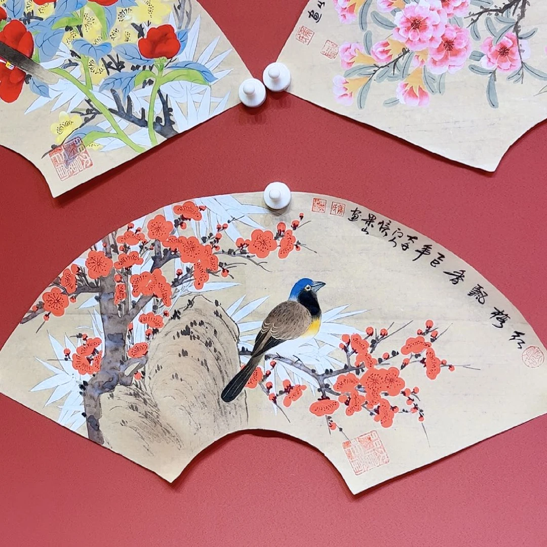 国画侯果山老师亲笔手绘作品朵