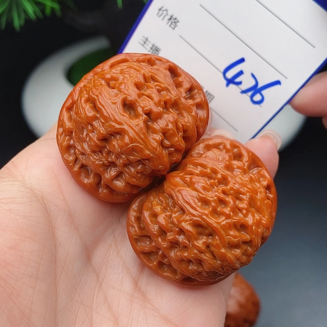 把件文玩核桃40嫩白476