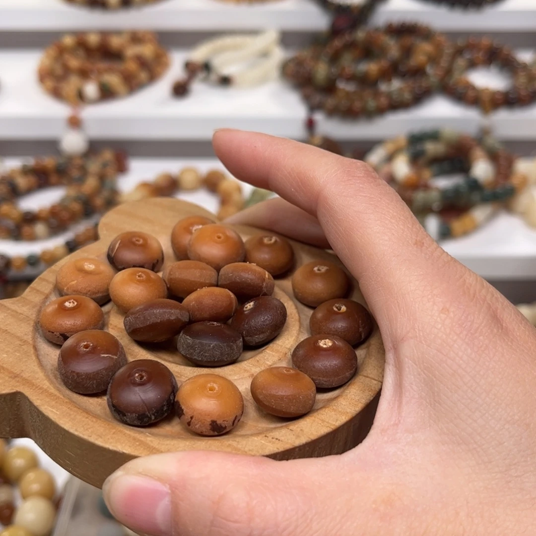 吊坠白玉菩提巧克力毛坯算盘一串