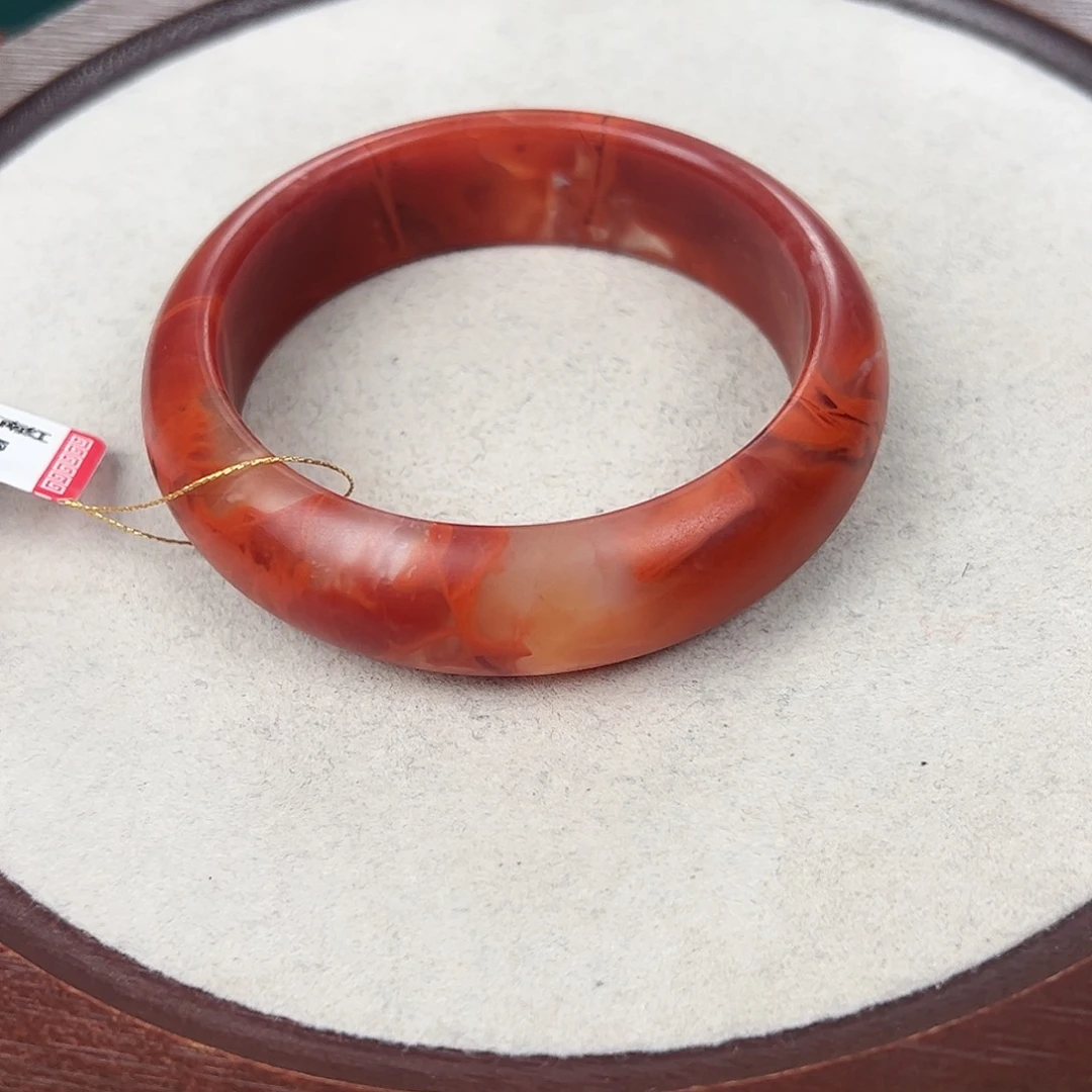 未镶嵌手镯南红玛瑙