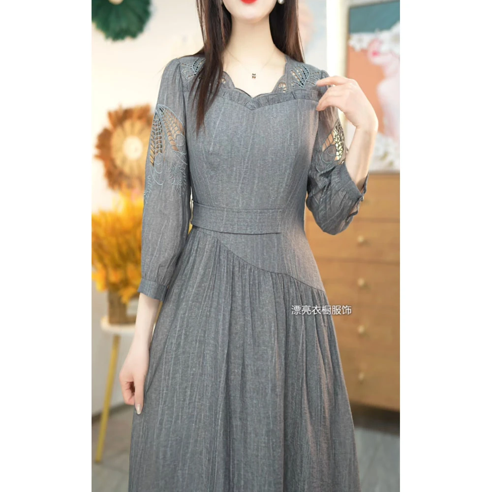 [PLYC6663]春季新品连衣裙气质显瘦修身女装时尚打底收腰洋气