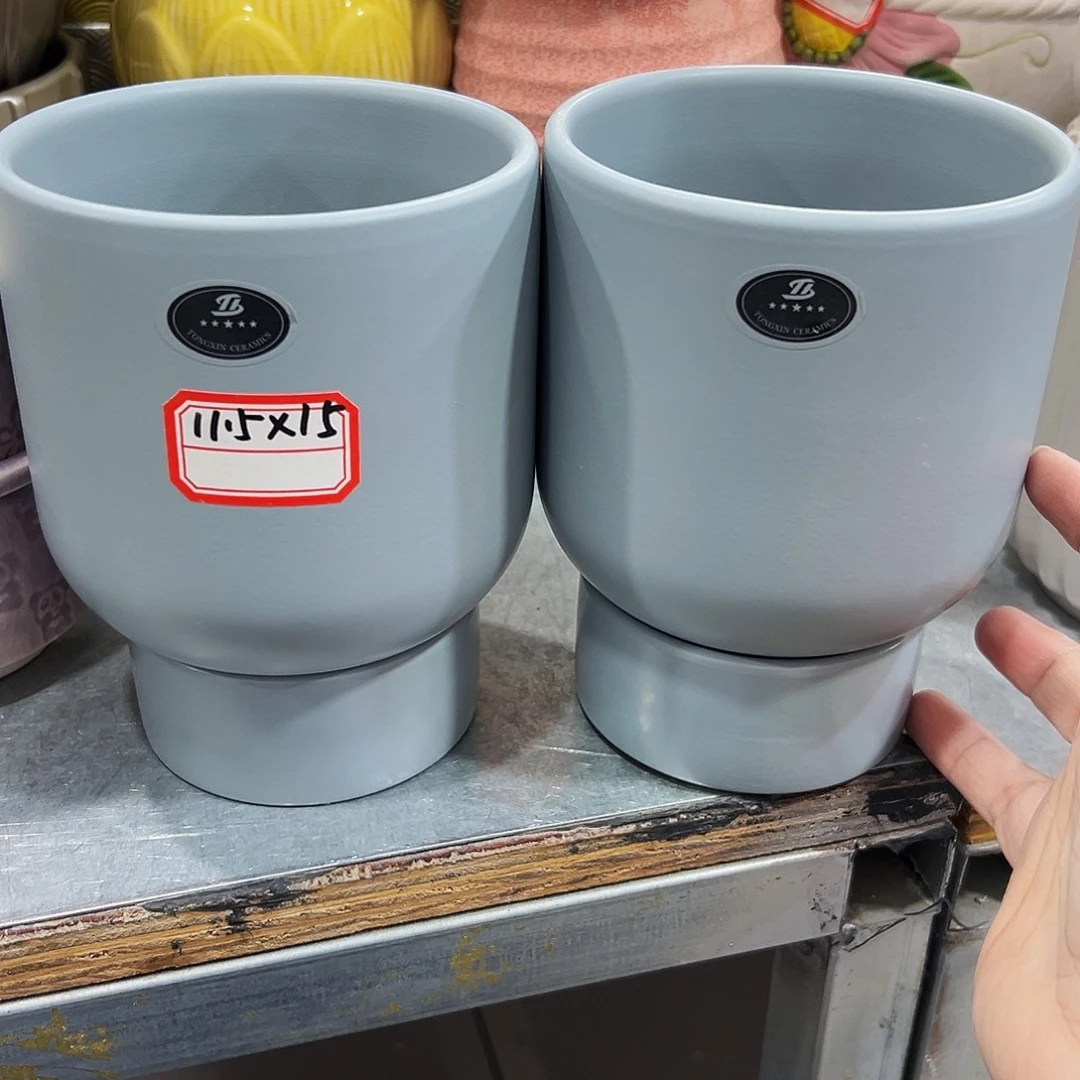 外贸尾单陶瓷花盆凑单10米包邮