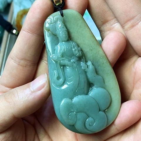 颈饰未镶嵌翡翠福豆豆珠宝翡翠颈饰