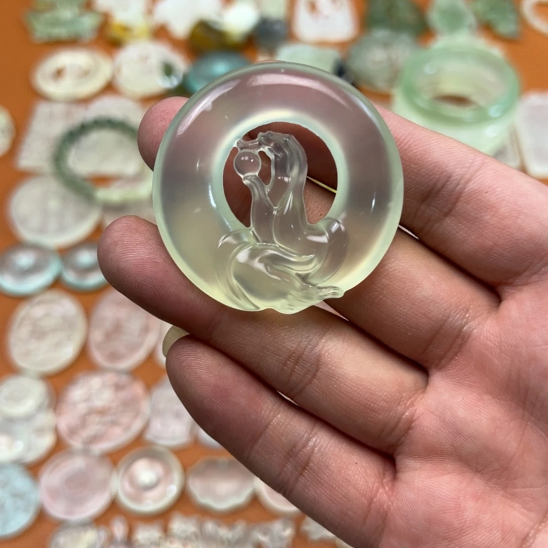 蛇纹石玉未镶嵌多样性随机发一