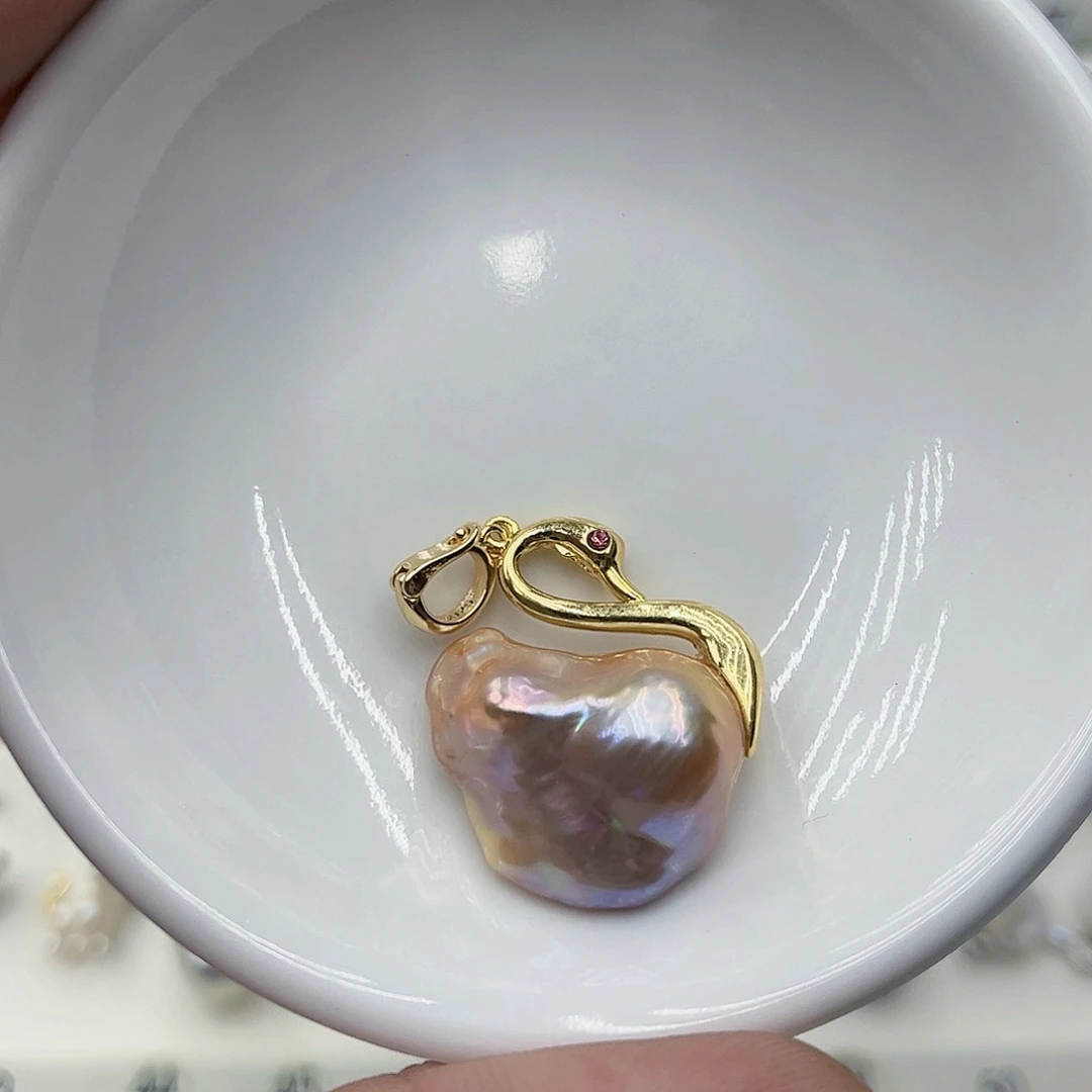 淡水珍珠吊坠(不含链)未镶嵌韦*34