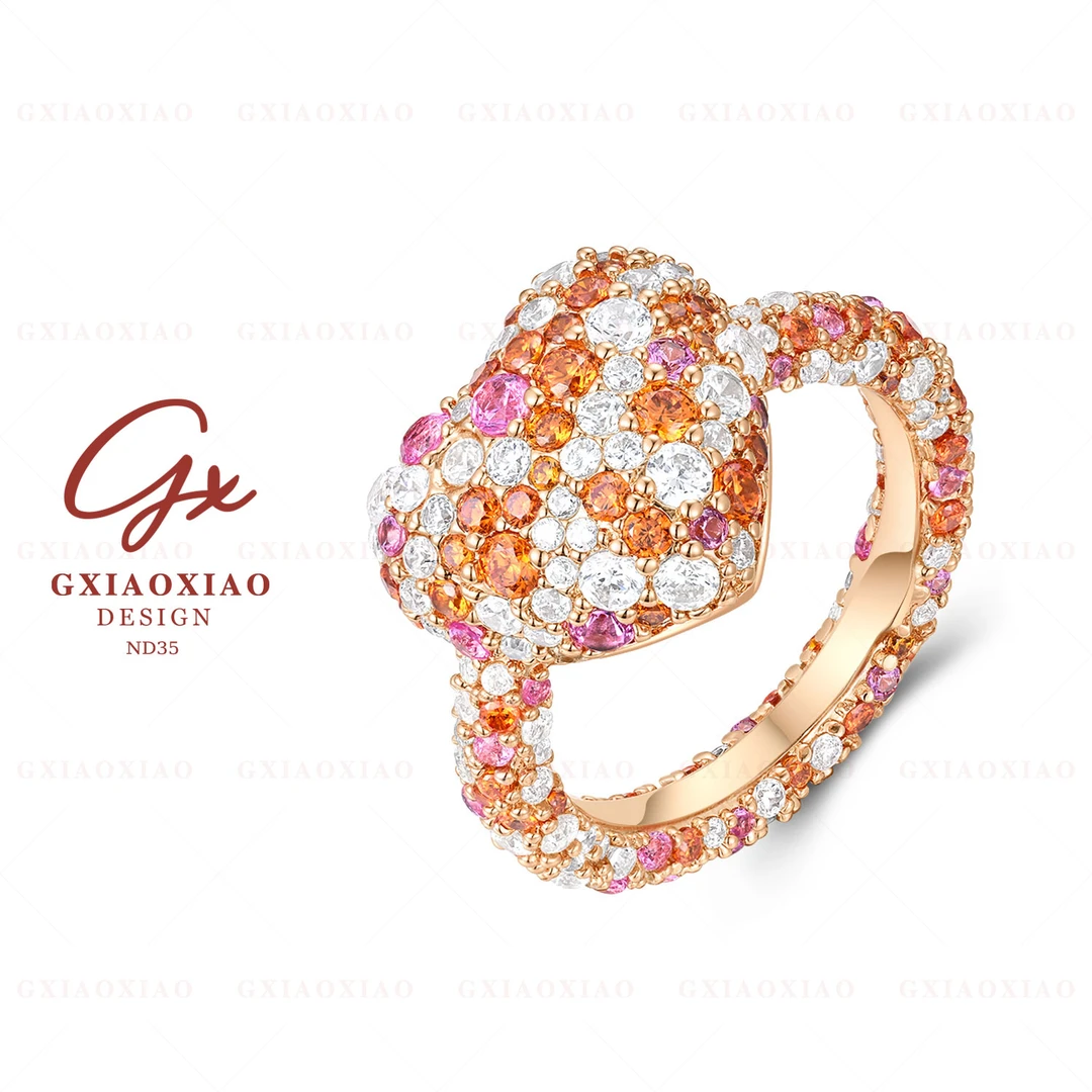 G XIAOXIAO 镀K金【落霞紫】气质高级感百搭戒指 ND35