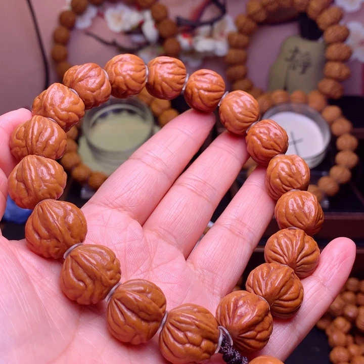 桃核手串龙纹桃核6