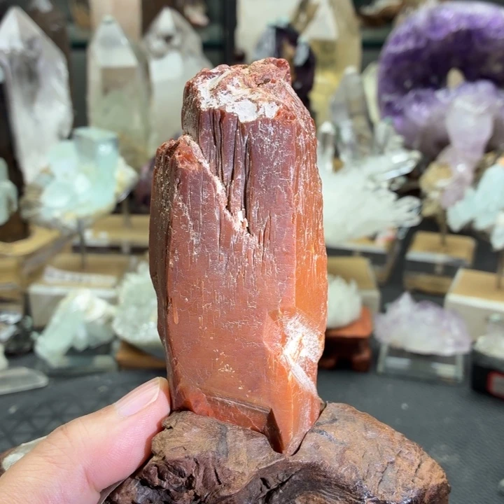 摆件未镶嵌水晶红水晶