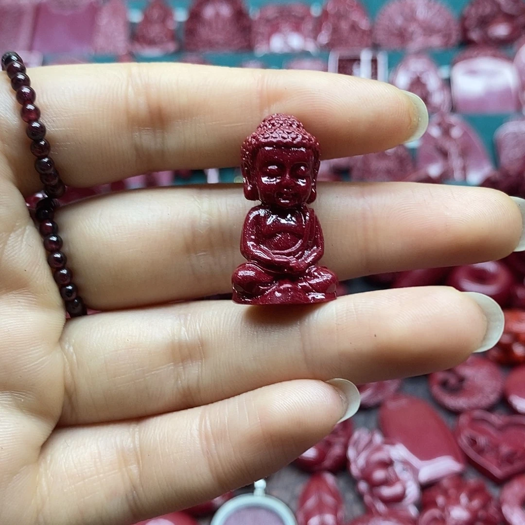 天然辰砂朱砂吊坠