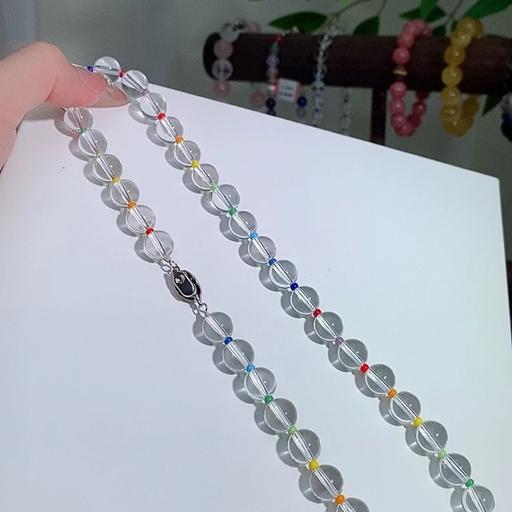 项链未镶嵌水晶10➕白水晶