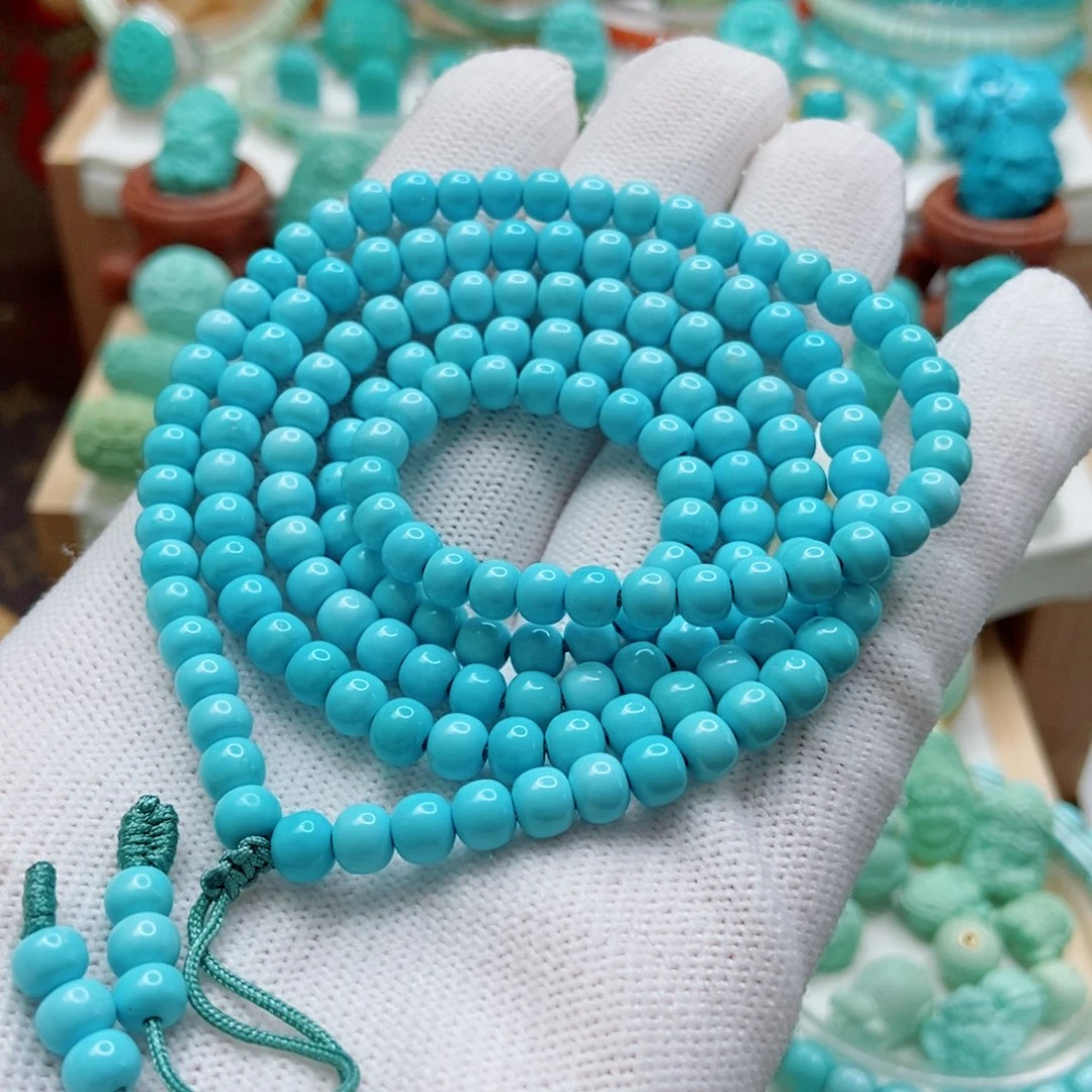 绿松石未镶嵌108多圈