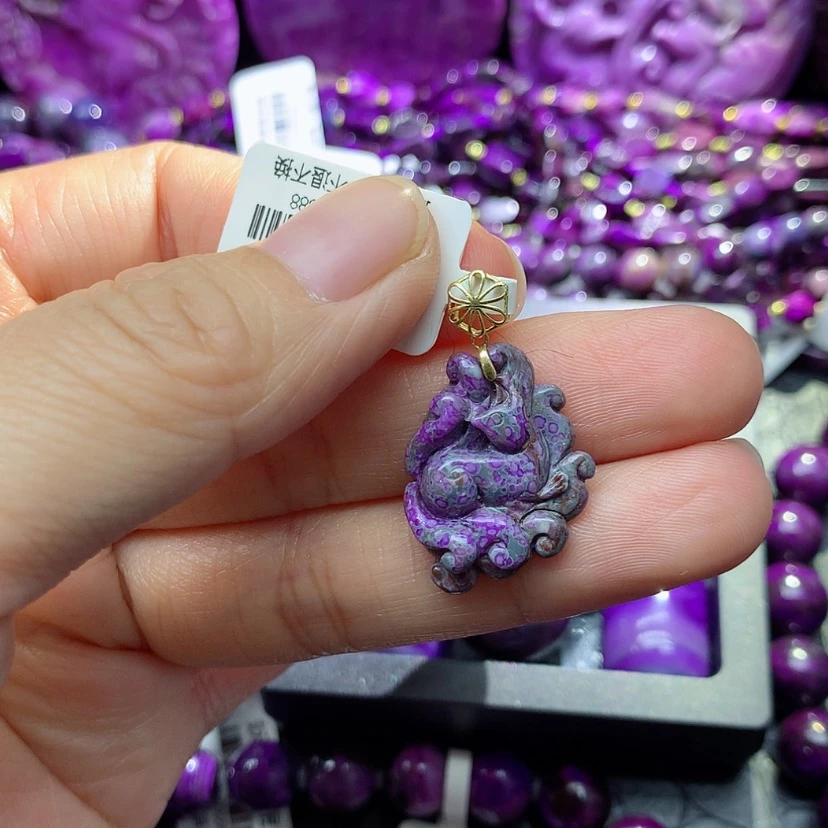 【闪购商品】苏纪石（舒俱来）18K金镶嵌吊坠