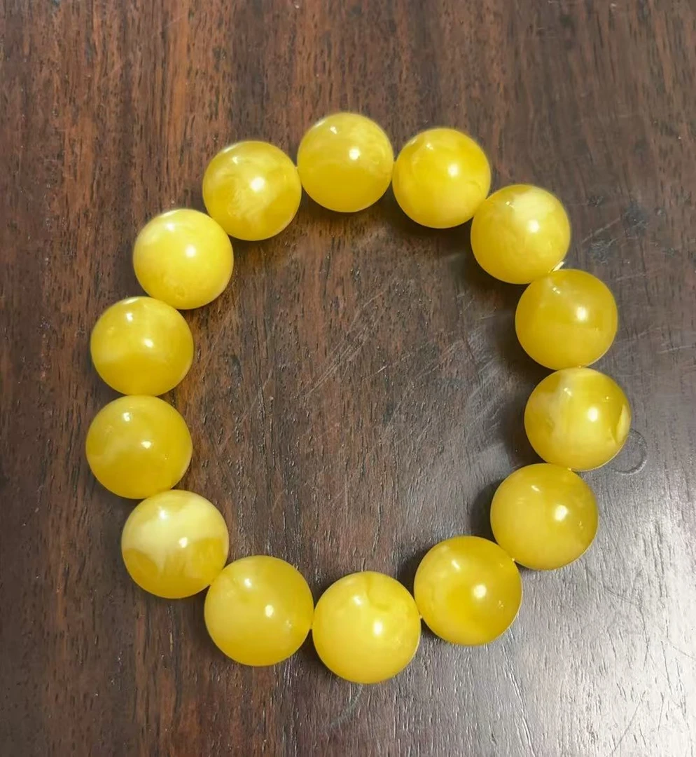 俄料蜡圆珠形手串a001