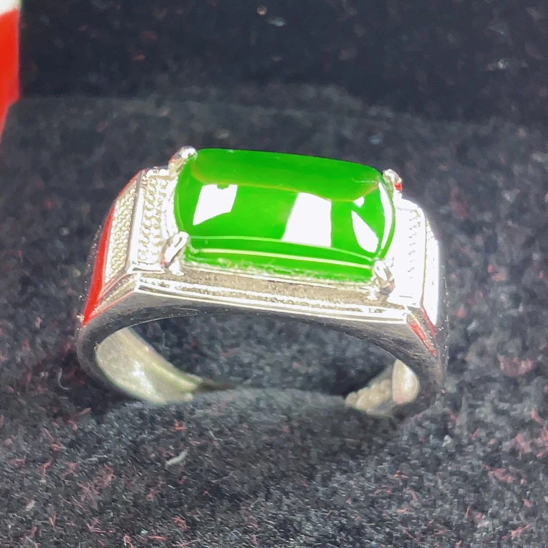 翡翠吊坠(不含链)银S925镶嵌