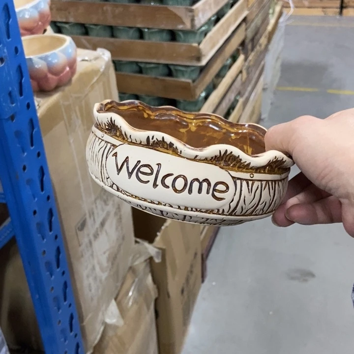 陶瓷花盆单场满9.9发15*6