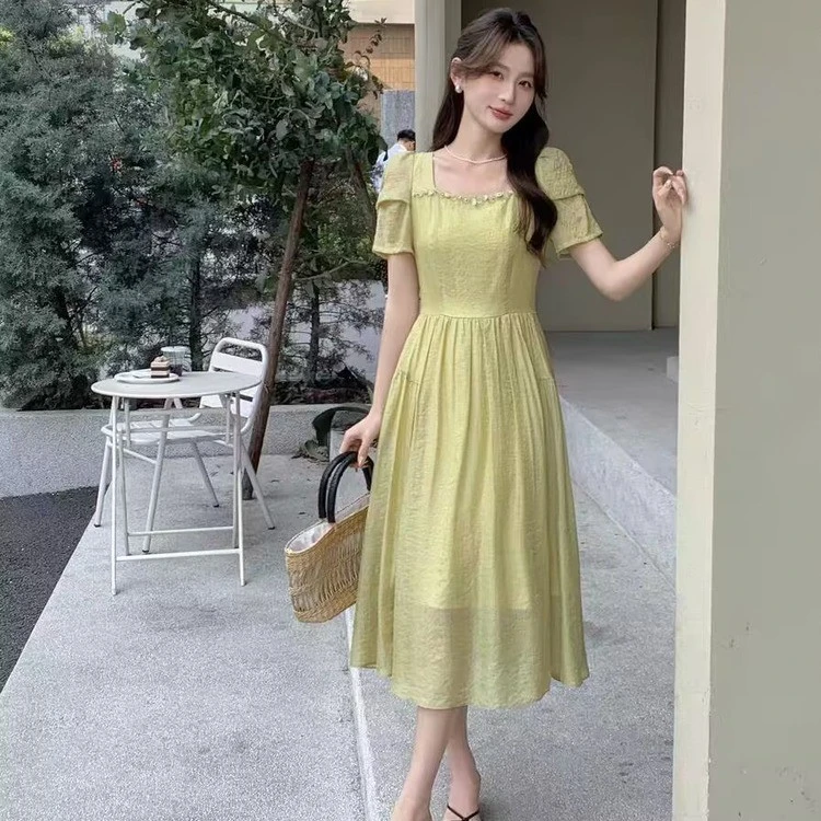 时尚气质显瘦百搭连衣裙835