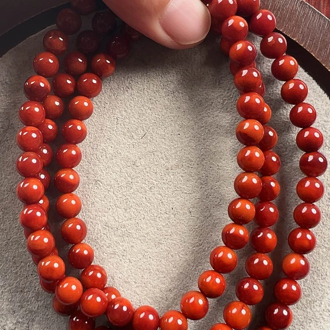 南红玛瑙南红多圈未镶嵌