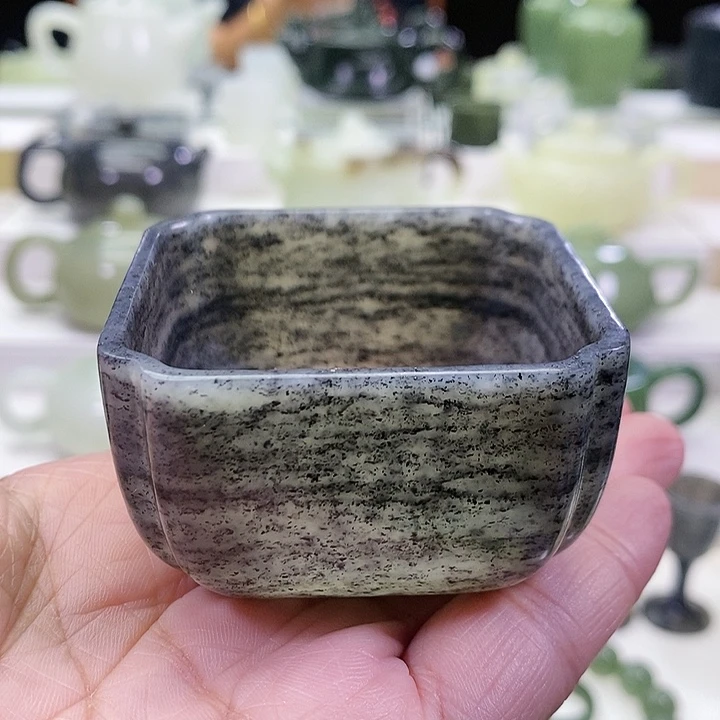 未镶嵌和田玉挂件茶杯80m l