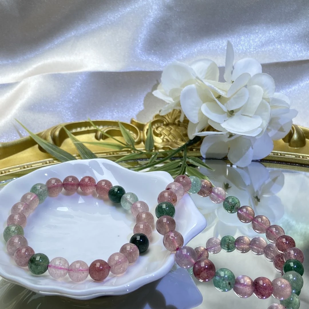 【星浩珠宝】草莓晶手串17-10T144H506【多样性发一件】7.5mm+