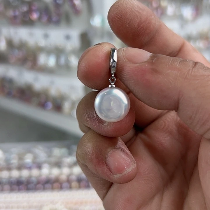 淡水珍珠未镶嵌颈饰嗯*～