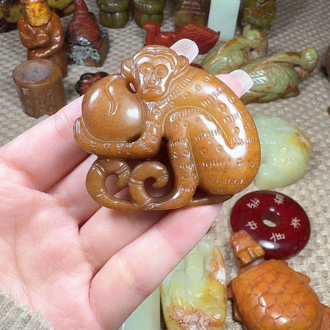 白玉菩提手串挂件