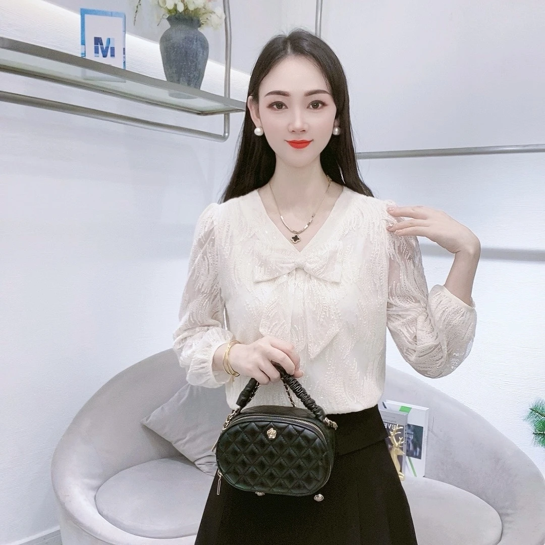 A8003春季新款长袖女设计感气质休闲修身百搭上衣