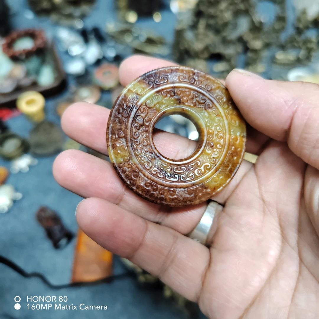 民俗老物件儿龙纹佩，喜欢的防漏出