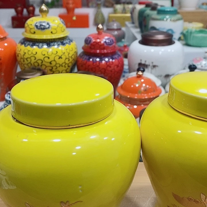 摆件陶瓷储存罐茶叶罐