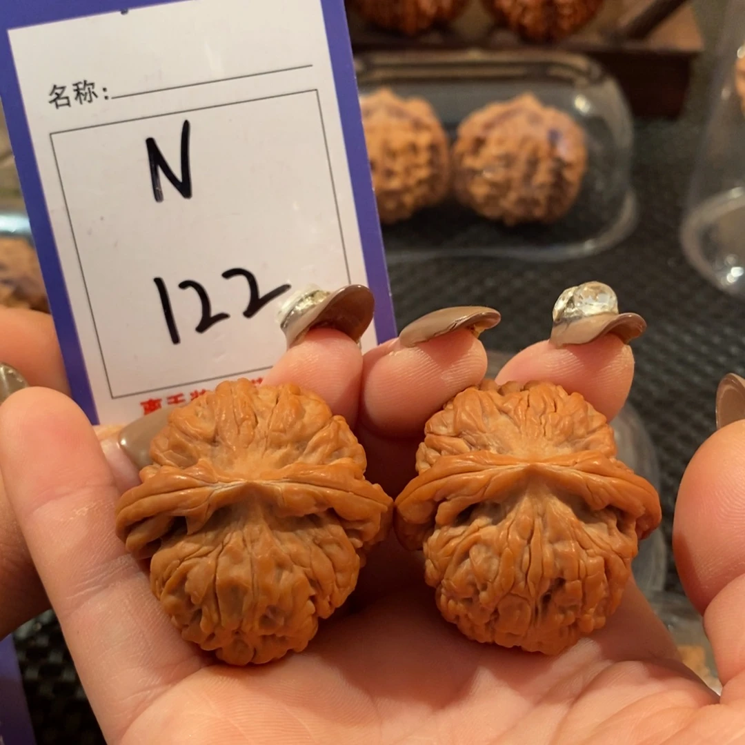 吊坠文玩核桃122莲花全品37尺