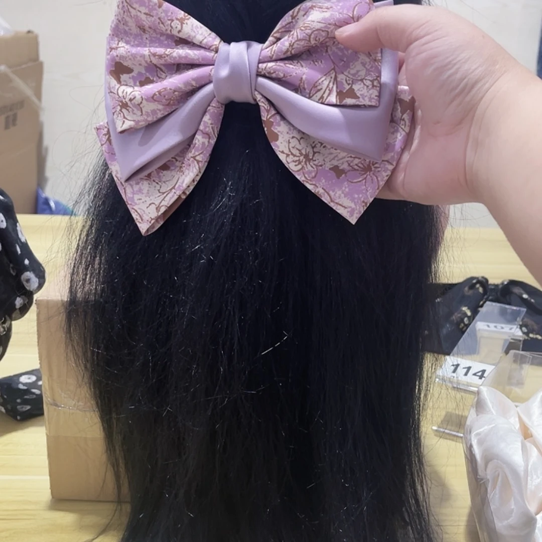 铁合金布艺蝴蝶结发夹
