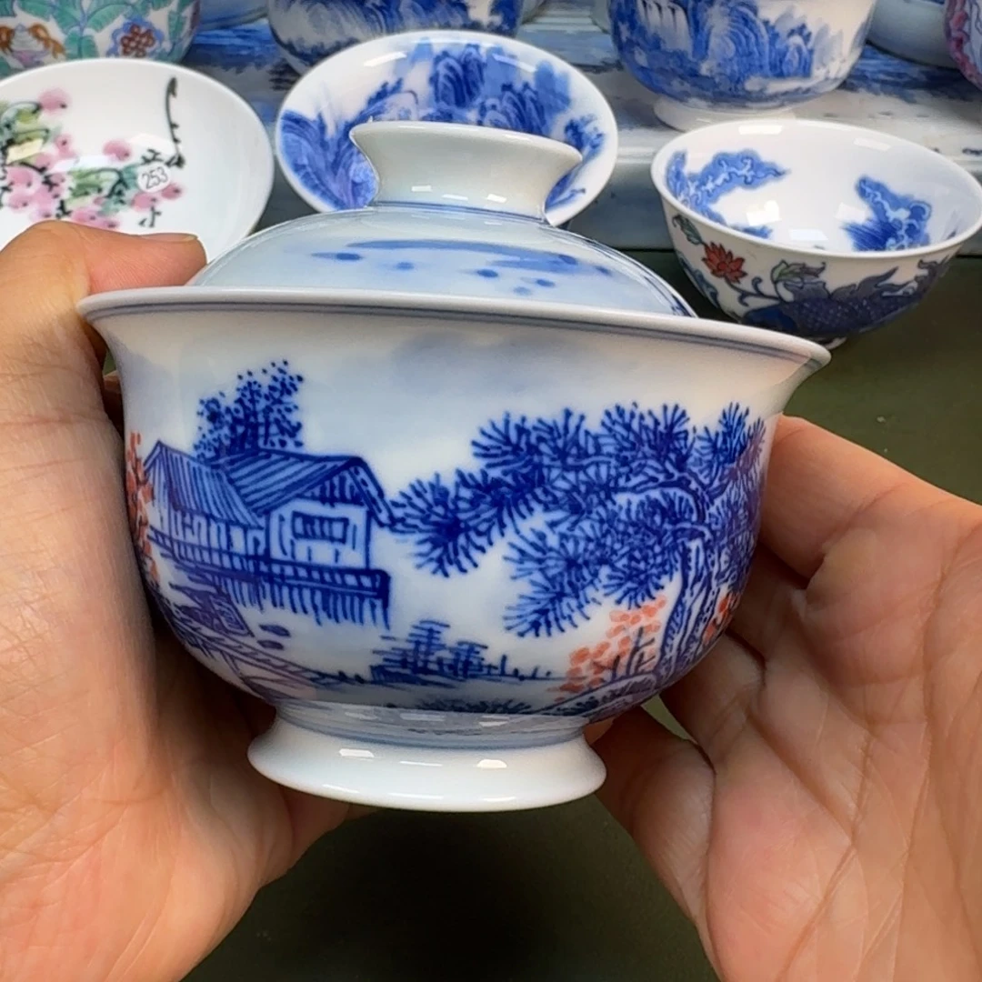 陶瓷景德镇纯手绘茶具圆圆251