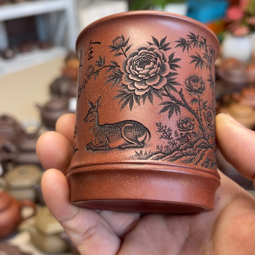 茶壶紫砂龙血砂杯子