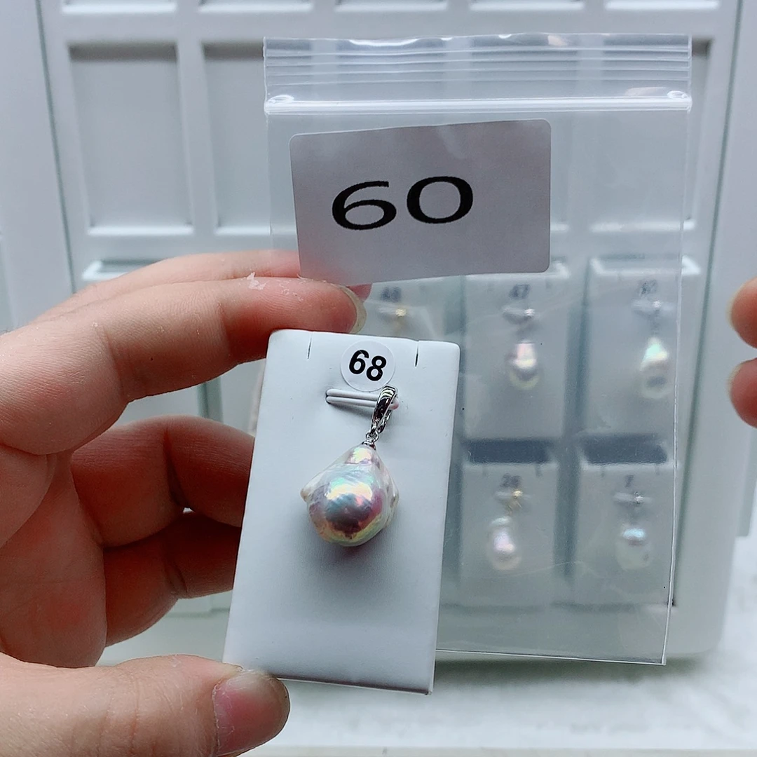 合金吊坠(不含链)淡水珍珠