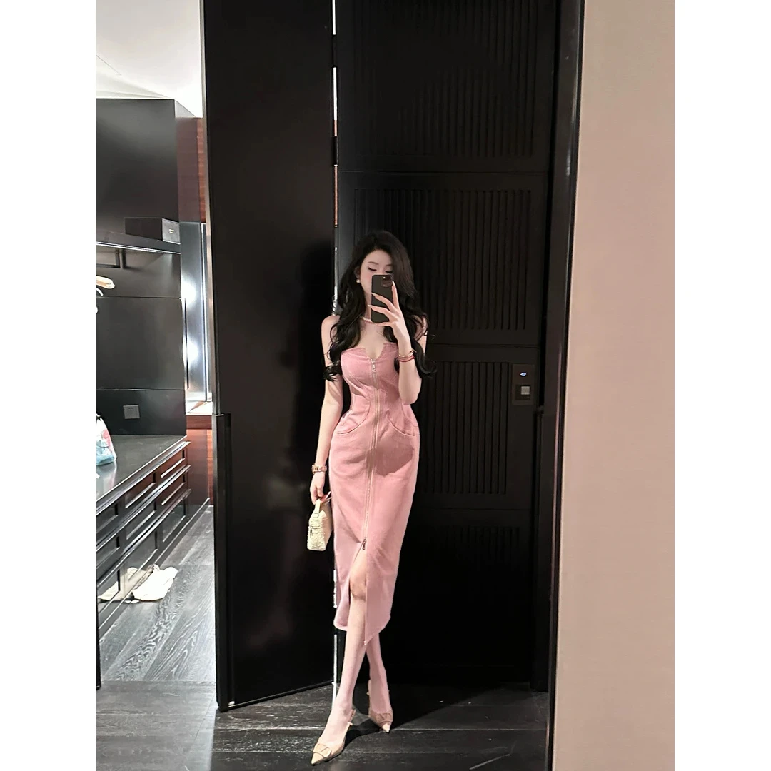 【宠粉专场】情有独钟 粉色牛仔连衣裙DYYK-24031696