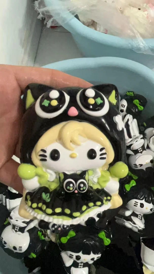 【罗小黑KT】食品级硅胶捏捏纯手工制作瑕疵专场链接DIY