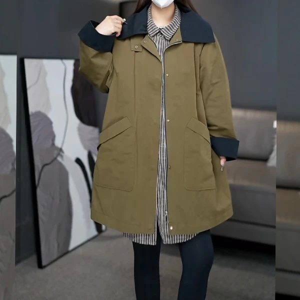 肉肉家  2025新款高级显瘦洋气宽松时尚外套遮肉 9988