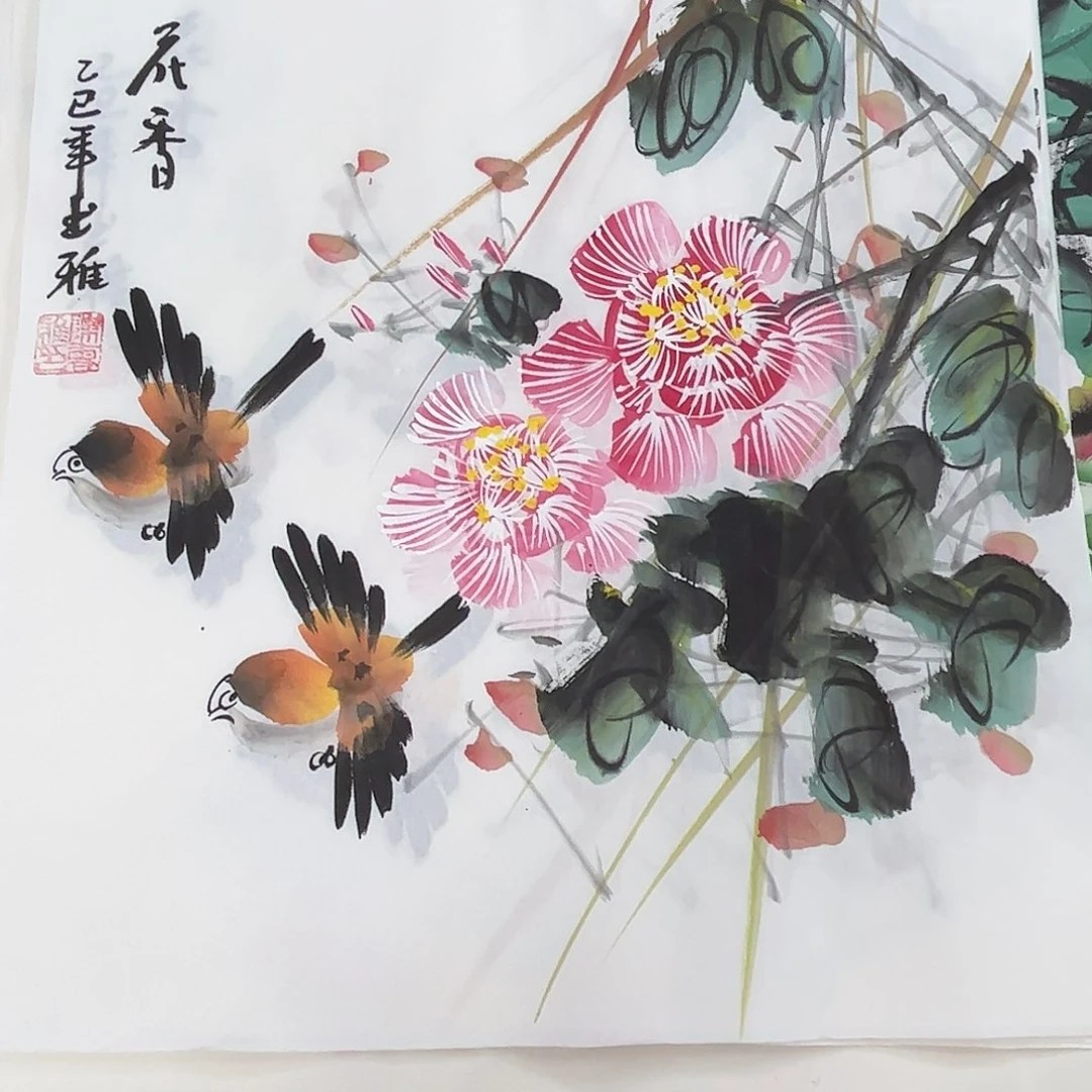 国画国画作品宣纸纯手绘