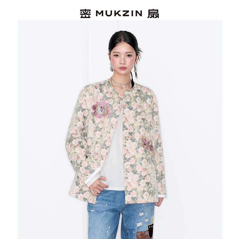 「满园蔷薇」//设计感拉满! 神款外套!!!//密扇新中式设计感外套