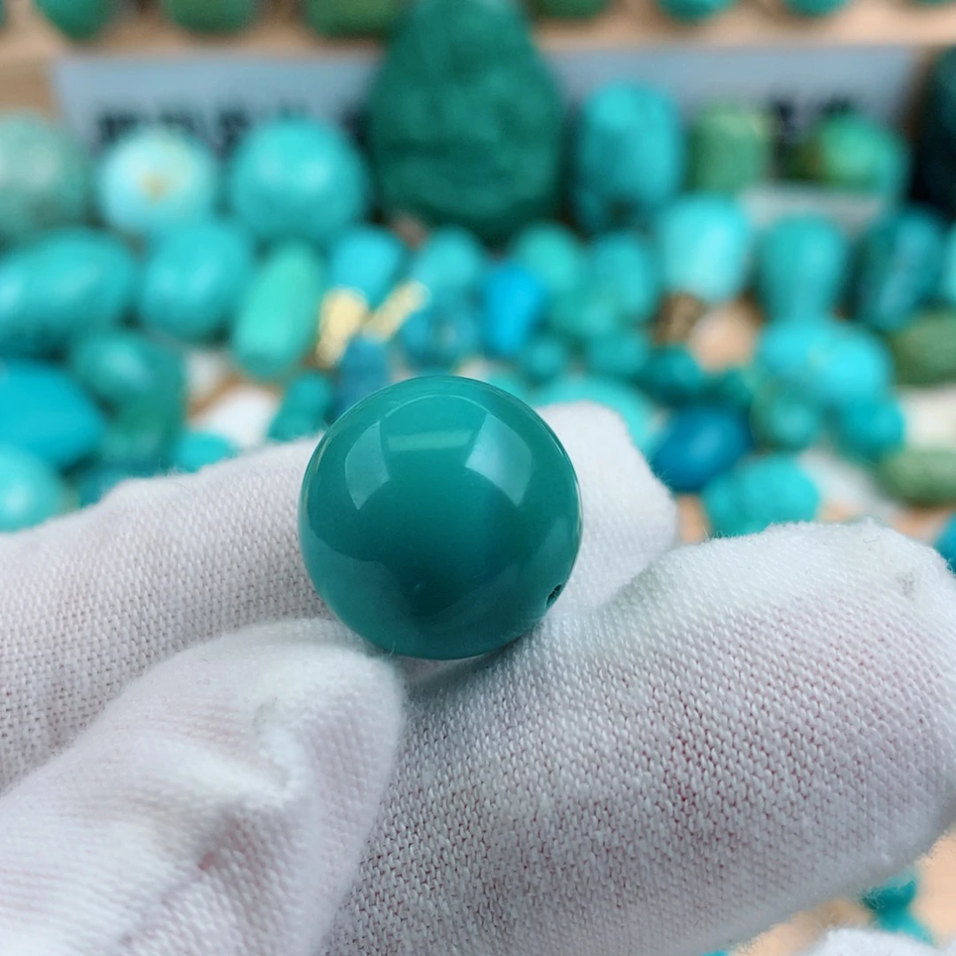 绿松石未镶嵌珠宝奇石15.5mm