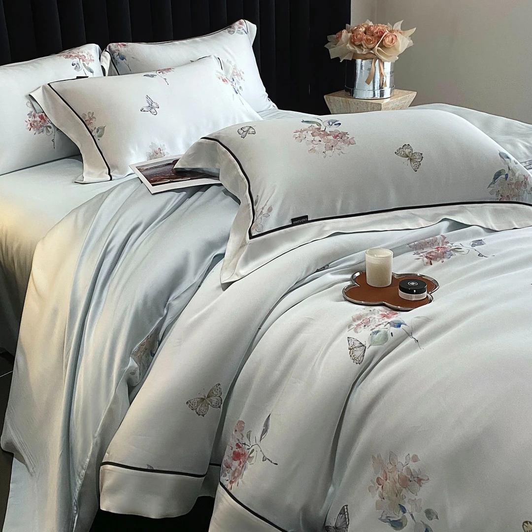 S/REDFLOWER【空中花园】2025新款双面丝滑兰精天丝四件套轻奢凉感