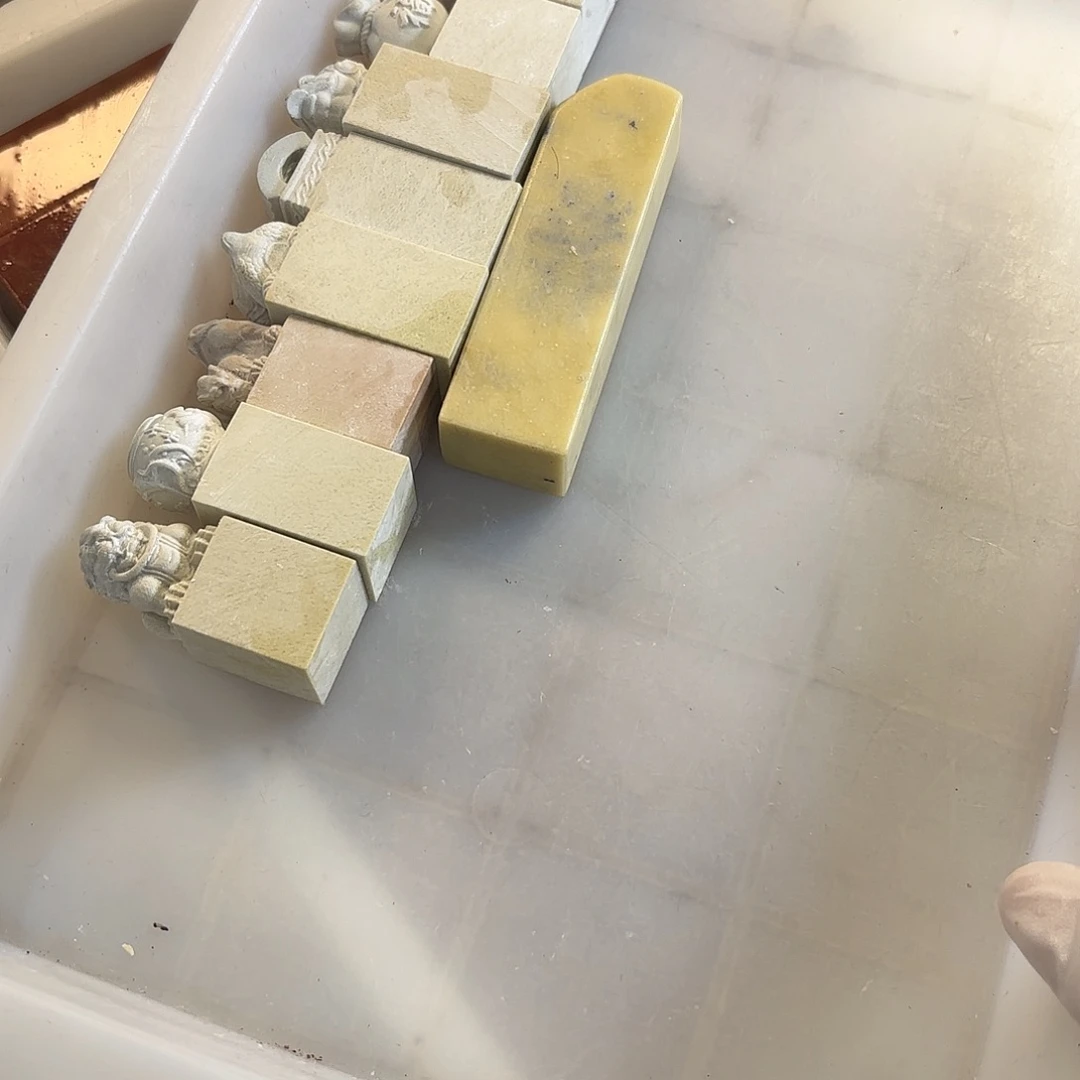 玩***七寿山石印石苹果和三星