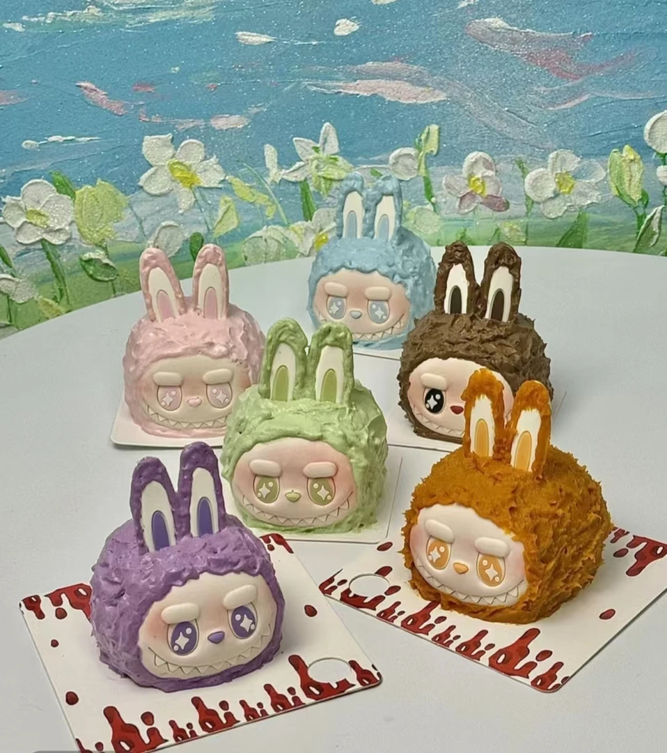 网红爆款甜品生日蛋糕装饰巧克力多色拉布布成品摆件可食用烘焙