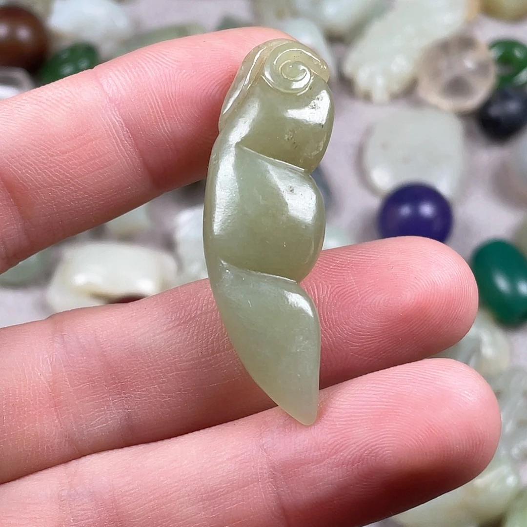 和田玉（糖玉）挂件未镶嵌