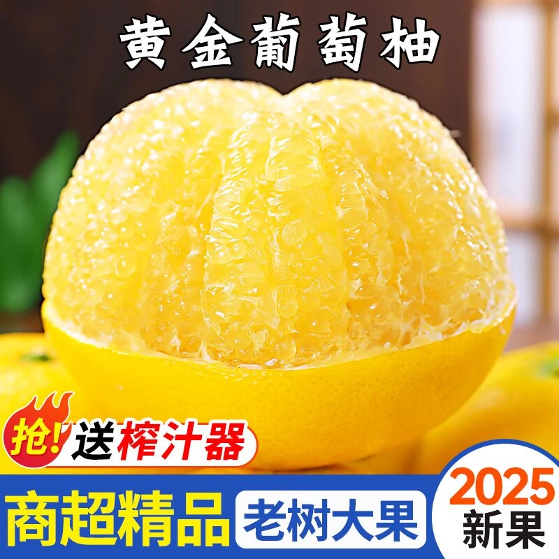 [送榨汁器]黄金葡萄柚新鲜当季孕妇水果水分饱满福建漳州平和直发