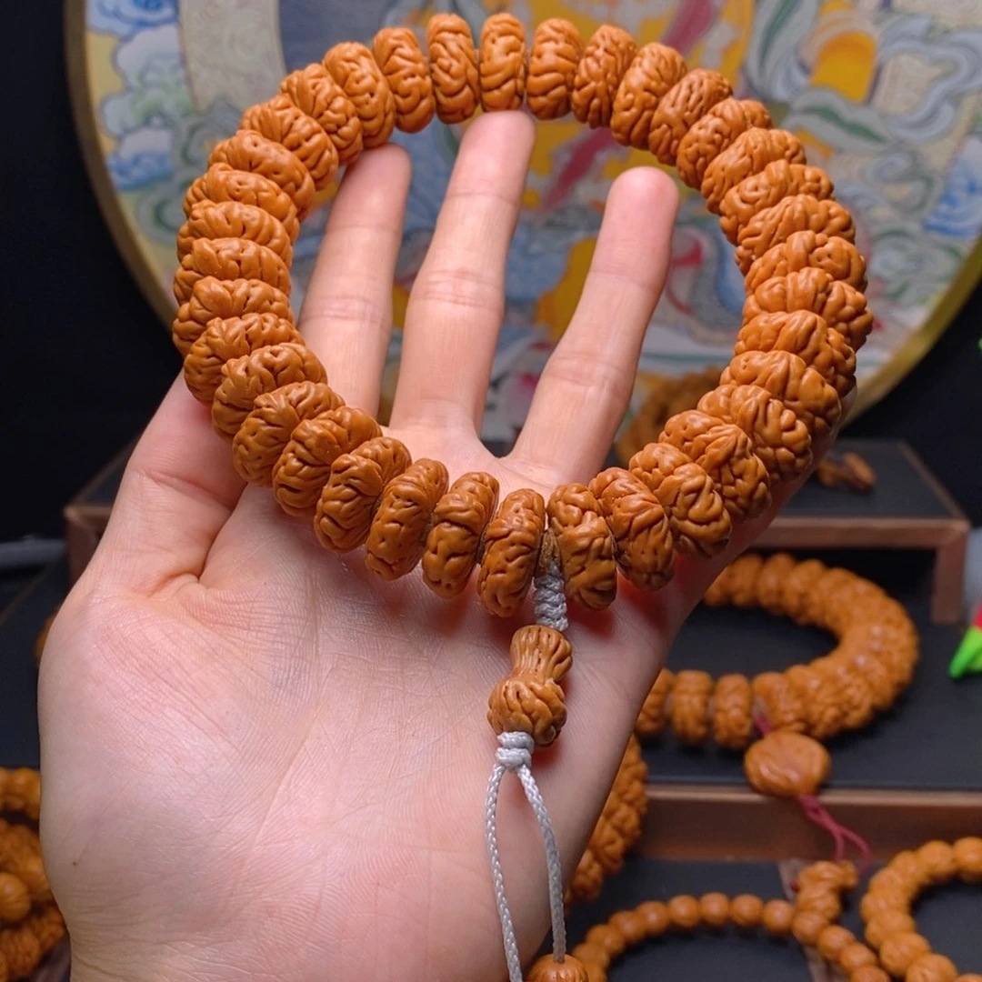 手串桃核自**成龙纹桃核大肠