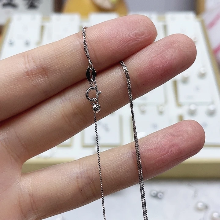 淡水珍珠项链银S925镶嵌灌*包