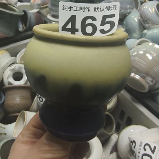 景德镇手工高温陶瓷：内口5.5高8(微瑕)
