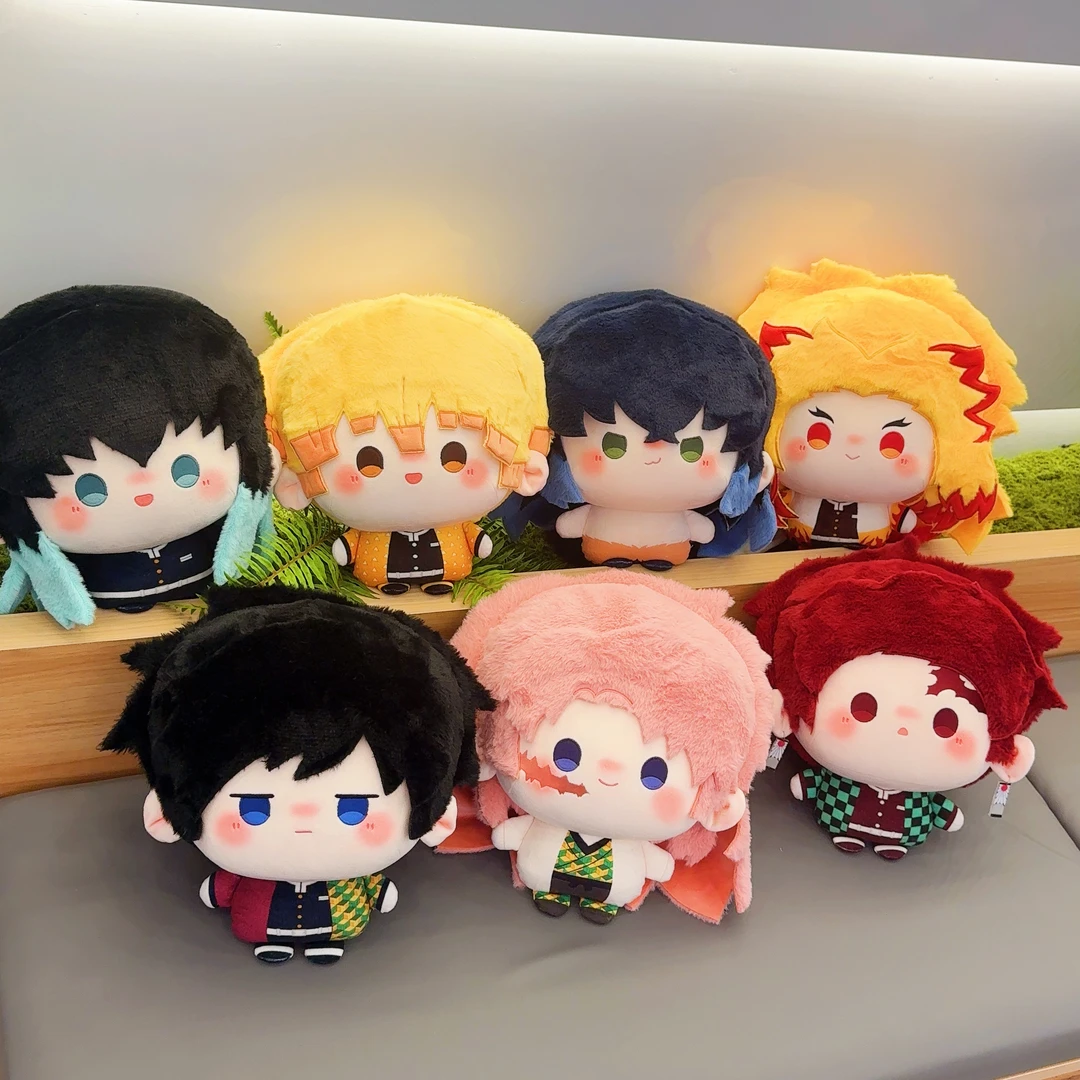 【鬼灭第一弹】动漫周边鬼灭之刃系列义勇炭治郎棉花娃娃大头馒头体